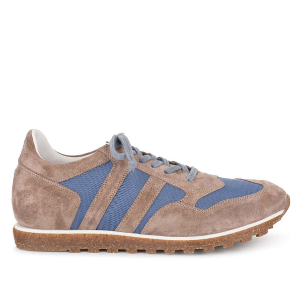 SPORT 6500 Taupe & light blue Sneakers – ALBERTO FASCIANI