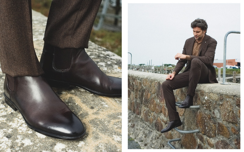 ESSENTIAL KRIS 96628<br> Classic Mahogany Chelsea boots