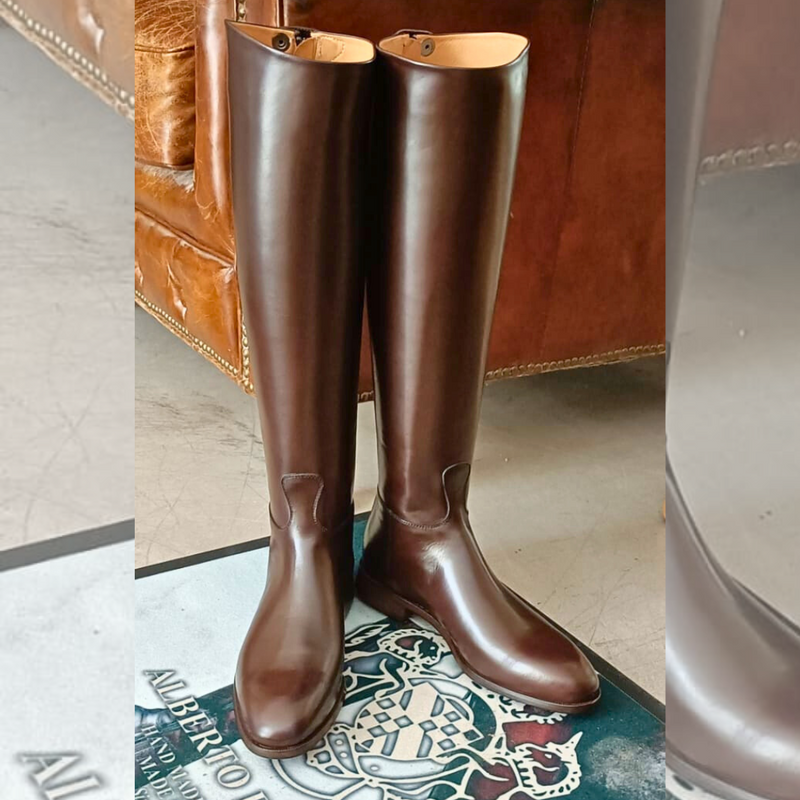 Savoy 2100 Alberto Fasciani Boutique Edition Mahogany High Boots