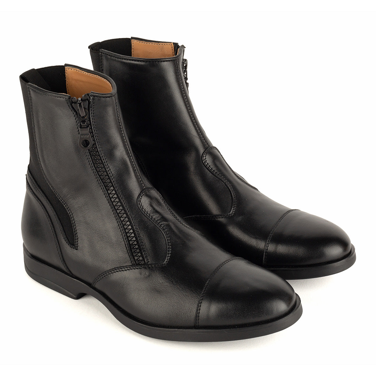 33090 Pegaso Black, Ankle leather riding boots. – ALBERTO FASCIANI