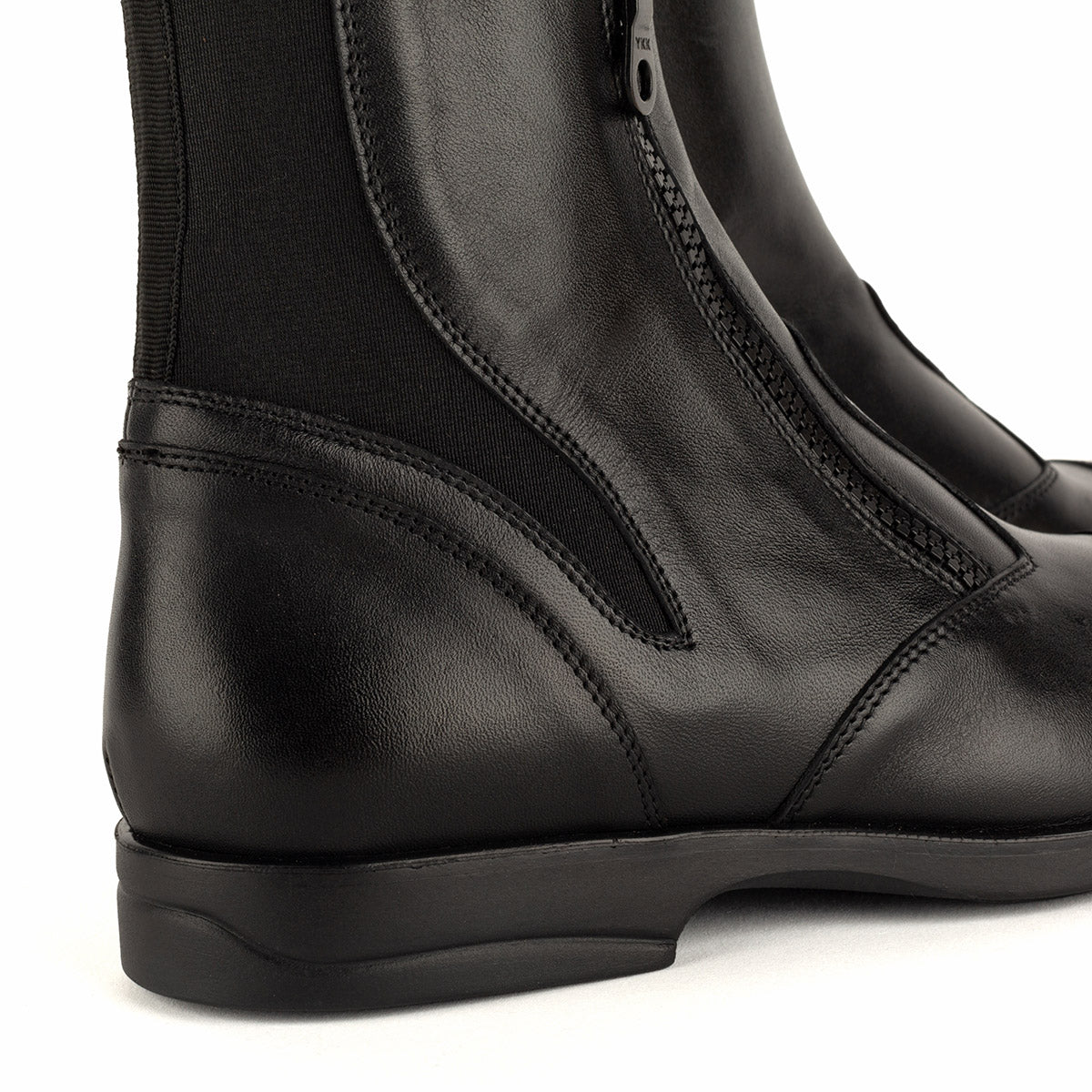33090 Pegaso Black, Ankle leather riding boots. – ALBERTO FASCIANI