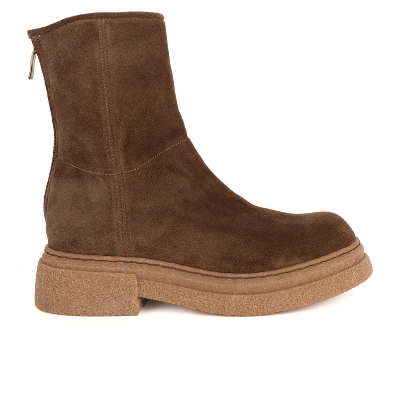 GILL 86032 Chocolate suede boots – ALBERTO FASCIANI GROUP SRL