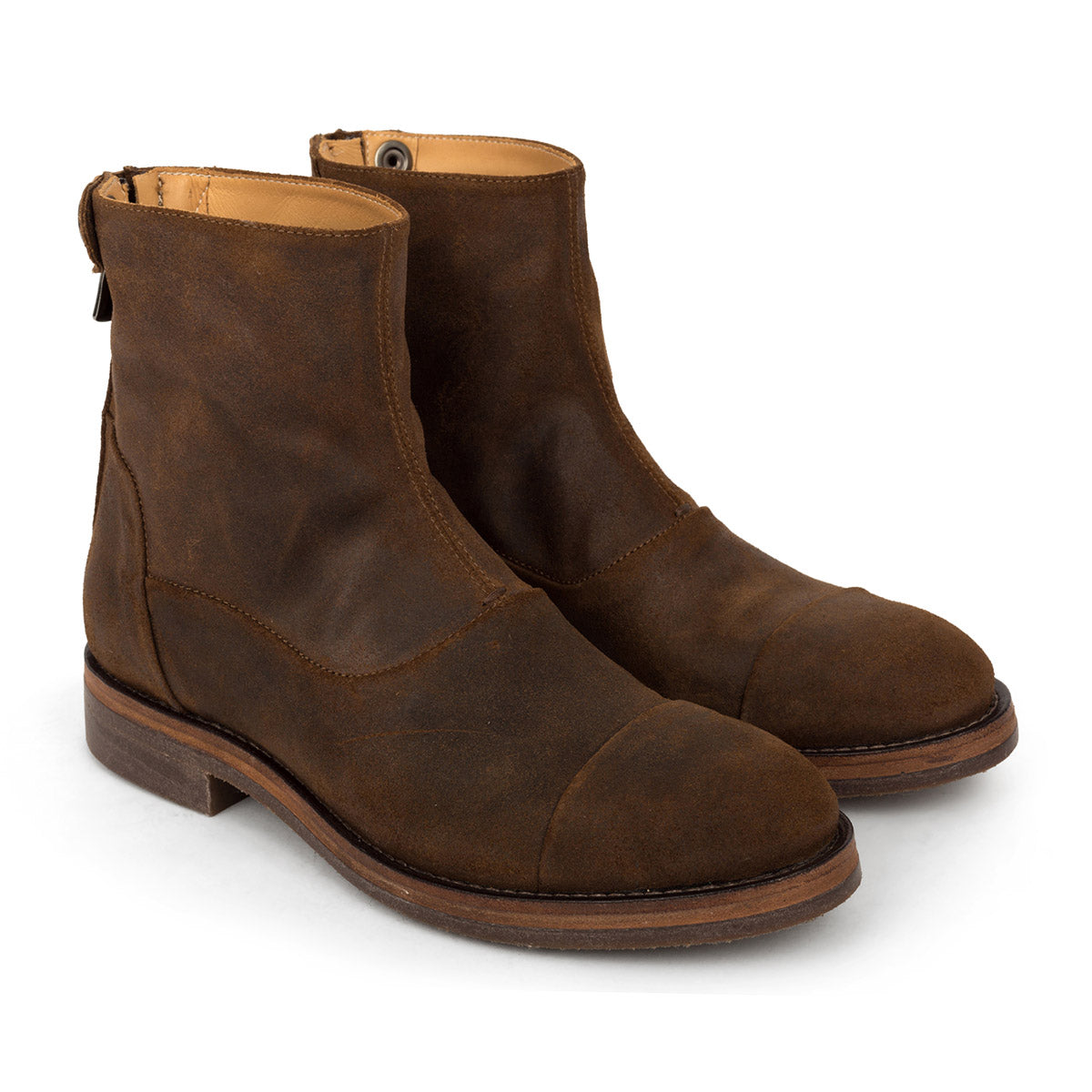 ALBERTO FASCIANI SUEDE BOOTS Alberto Fasciani Diletta Suede Western Boot In Taupe  main image 4