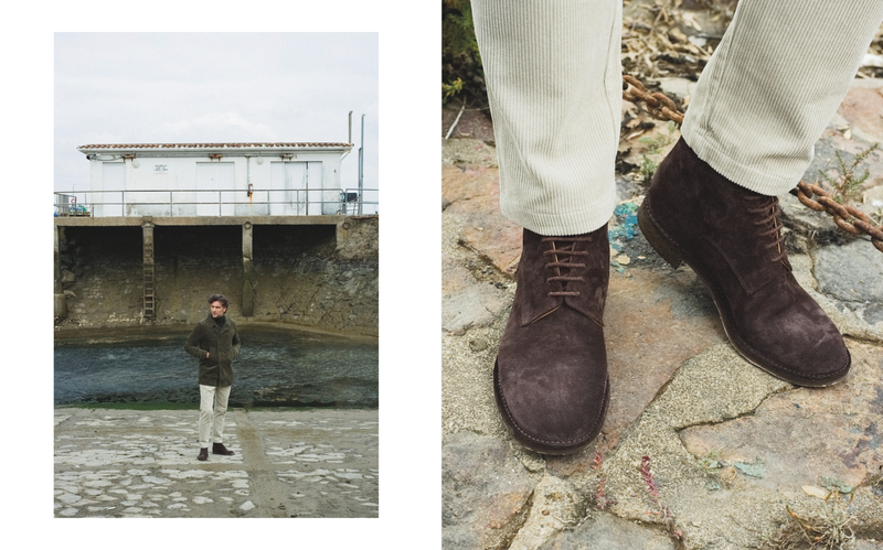 KRIS 96014<br>Brown suede lace-up boots