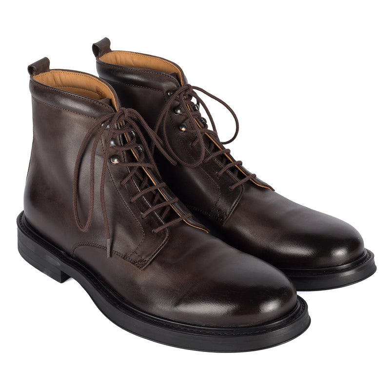 IVAN 91007<br> Brown Lace-up Boots