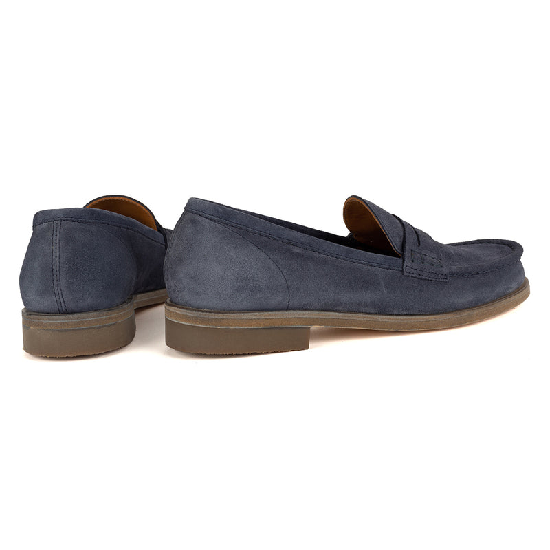 JANET 98001<br>Navy suede loafers
