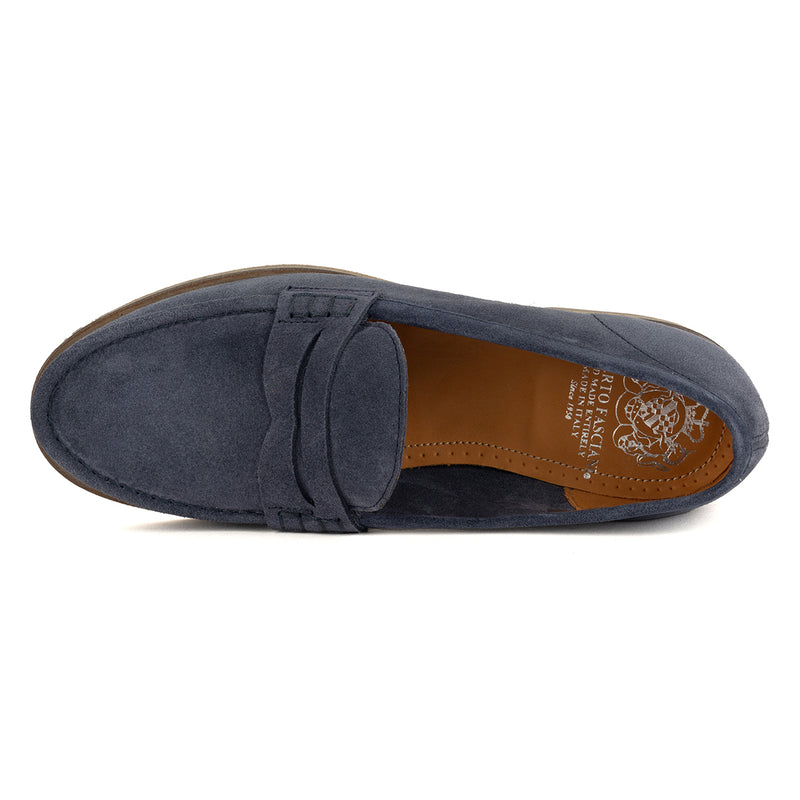 JANET 98001<br>Navy suede loafers