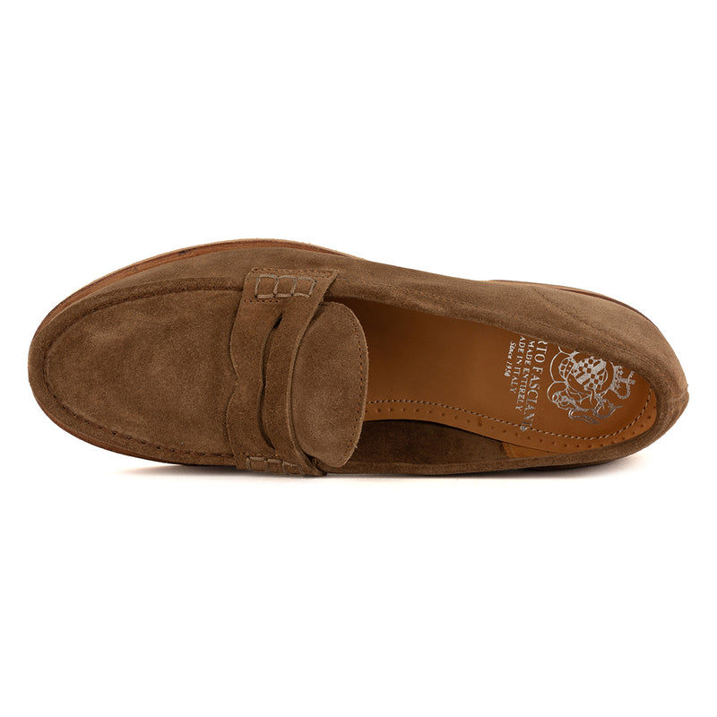 JANET 98001<br>Brown suede loafers