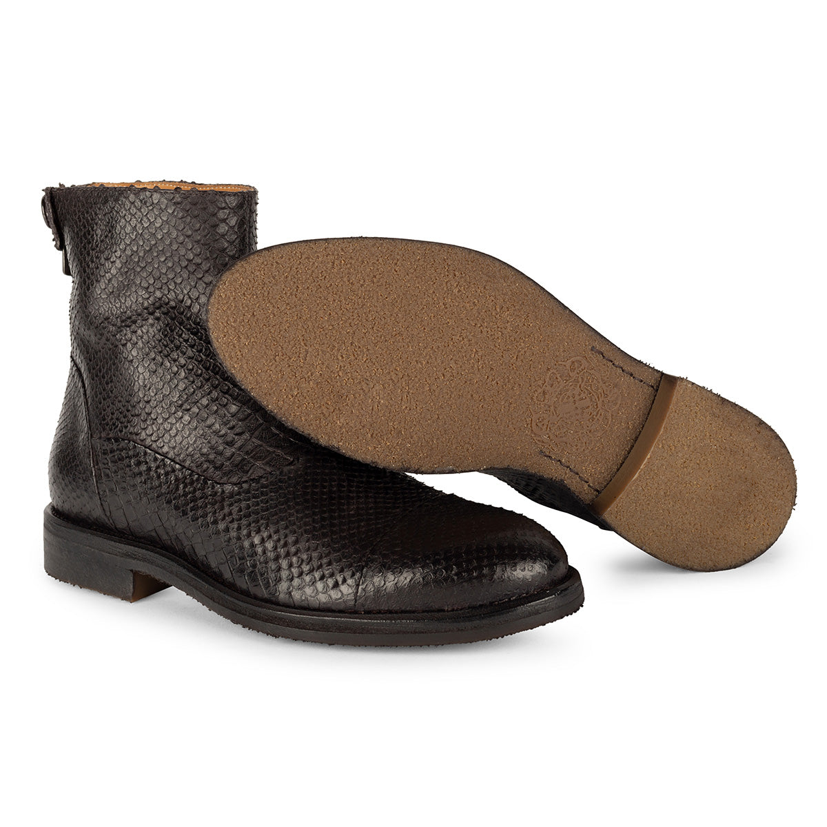 KARINA 86014 Faux python ankle boots – ALBERTO FASCIANI GROUP SRL