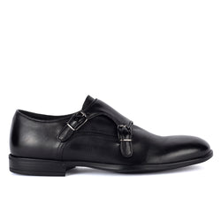 ESSENTIAL KRIS 94010<br> Black monkstrap shoes