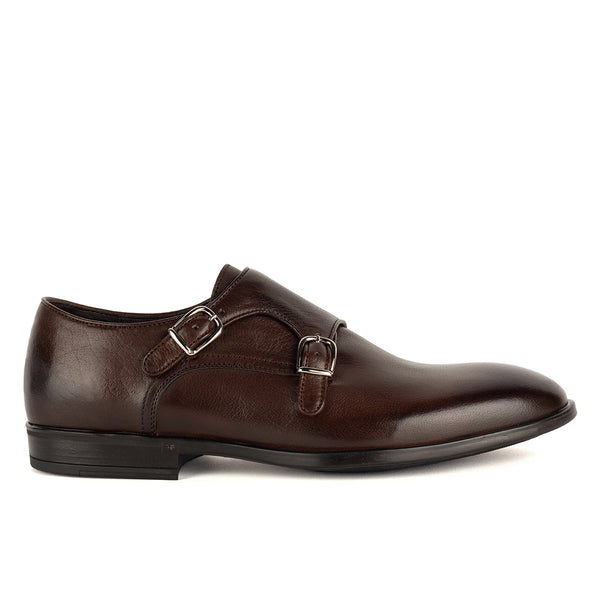 ESSENTIAL KRIS 94010<br> Brown monkstrap shoes