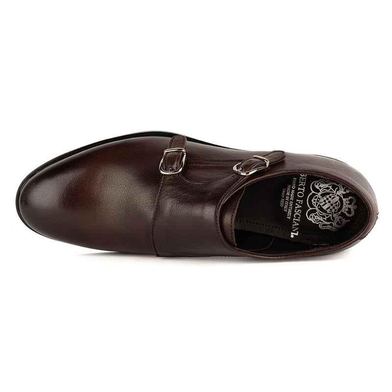 ESSENTIAL KRIS 94010<br> Brown monkstrap shoes