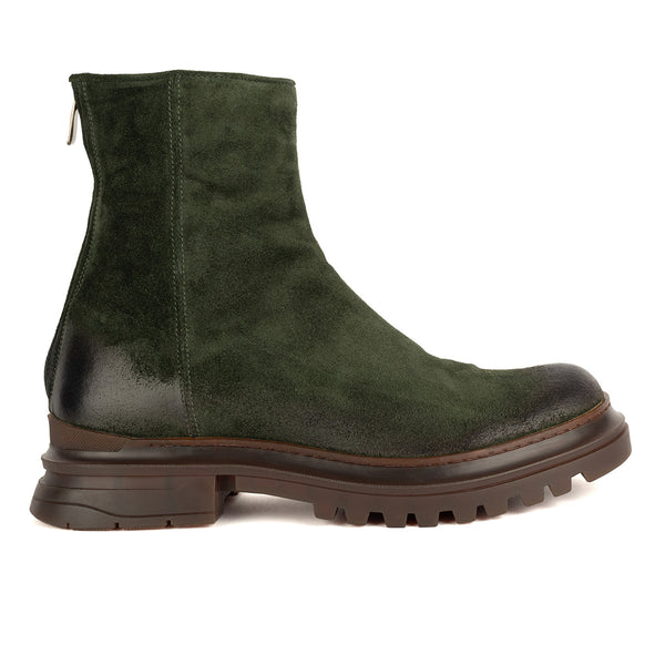 KRIS 96002<br> Green suede back zipper boot