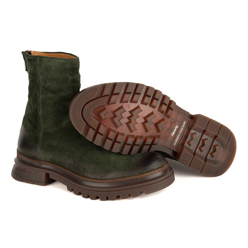 KRIS 96002<br> Green suede back zipper boot