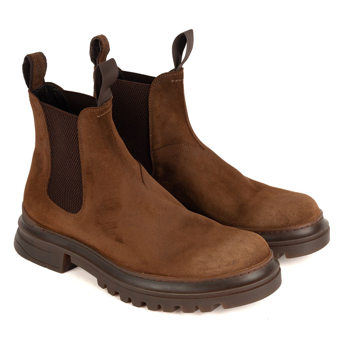 Alberto Fasciani ELIAS 628  chelsea boot Brown Size 41 Alberto Fasciani Elias Burnished Brown Lace Up Boot – Halo Shoes main image 2