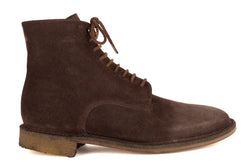 KRIS 96014<br>Brown suede lace-up boots