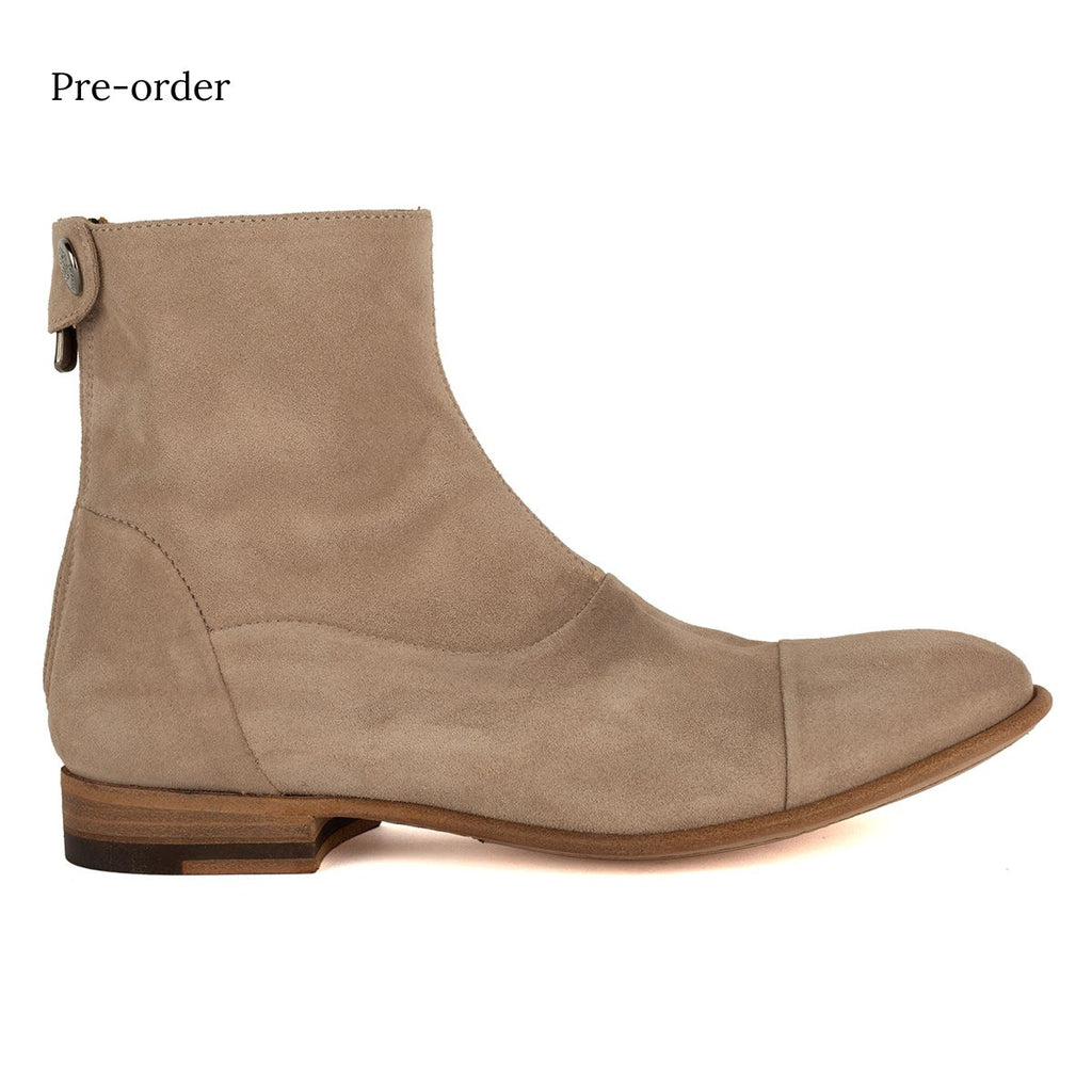 LILY 92017 Light grey suede boots – ALBERTO FASCIANI GROUP SRL