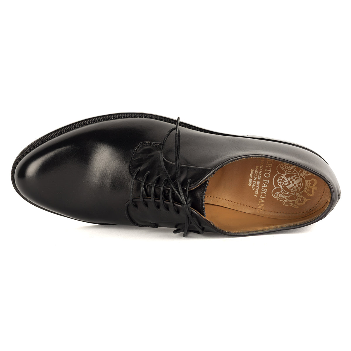 Woodworm AF03 York Delavè Black Derby Shoes – ALBERTO FASCIANI