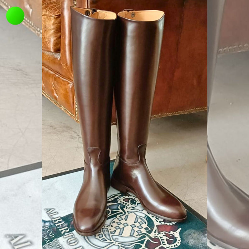 Savoy 2100 Alberto Fasciani Boutique Edition<br> Mahogany High Boots
