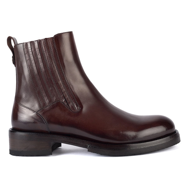 AMINA 54020<br>Chocolate chelsea boots