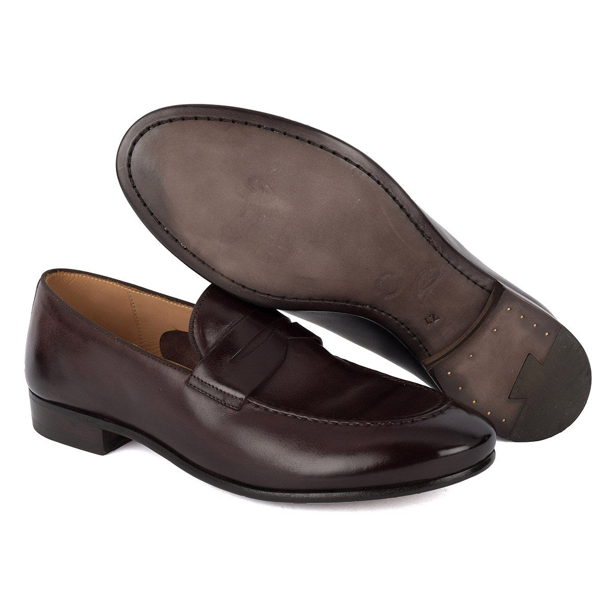 Worn once! ALBERTO FASCIANI men loafer BRIAN 61011Dark brown horse loafers – ALBERTO FASCIANI GROUP SRL main image 4