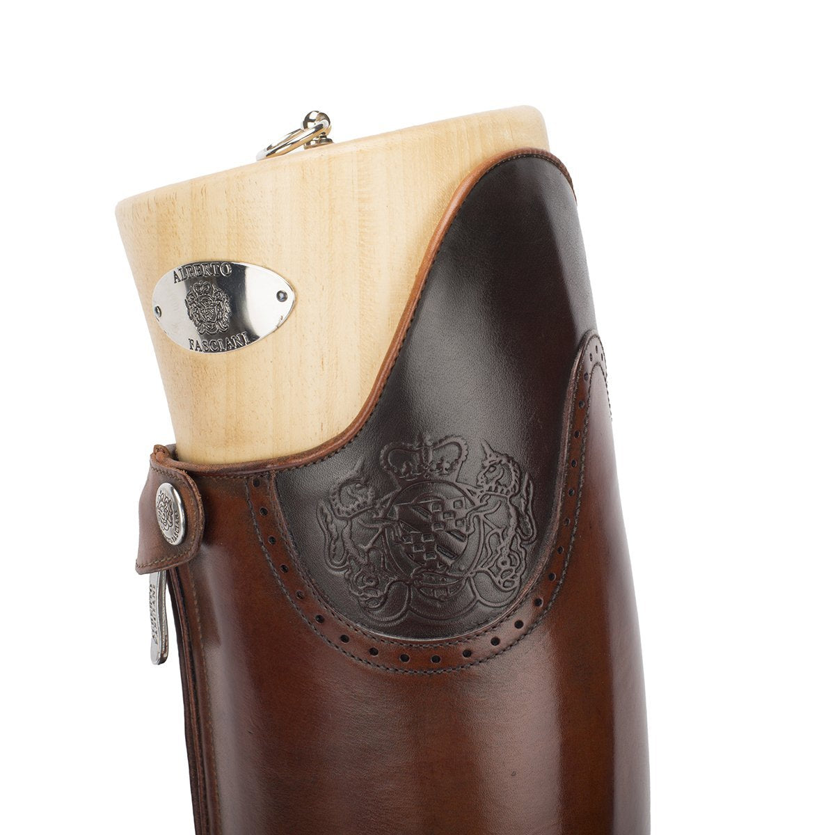 Bottes cavalières en cuir Alberto Fasciani Marron taille 39