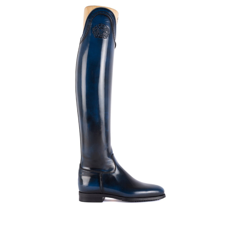 Blue horse riding boots top