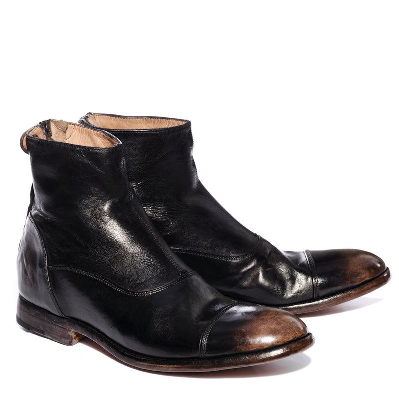 ELIAS 10000 , Aged Black Ankle boots , vista 2