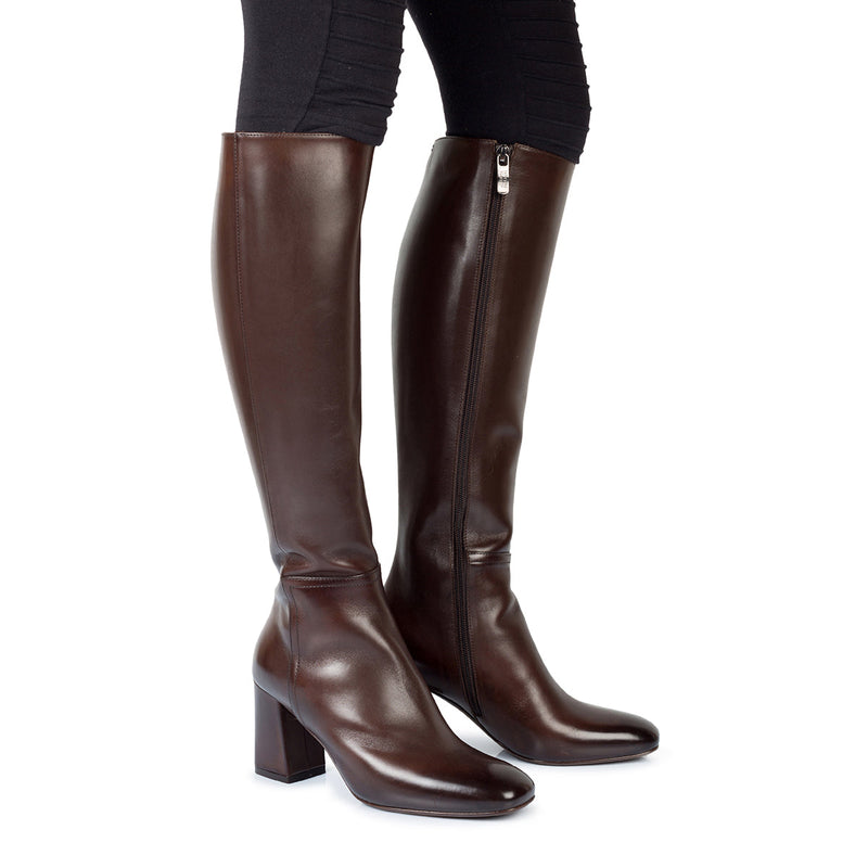 EVA 82013 <br> Leather high boots