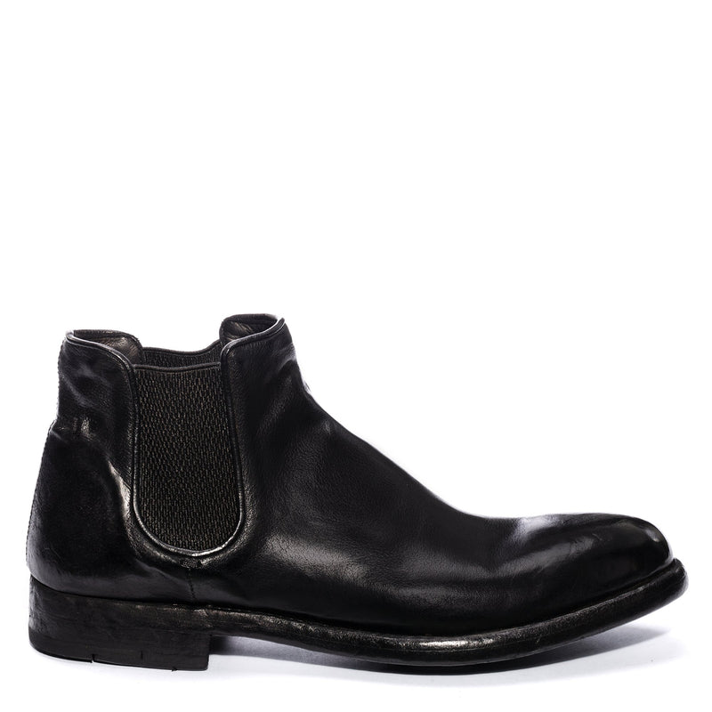 EVITA 510 , Black chelsea boots washed and dyed buffalo leather , vista 1