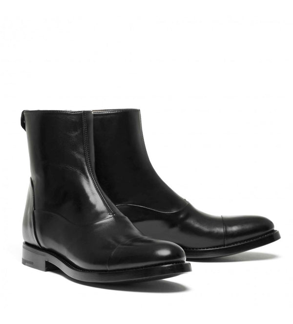 EVITA 509, Black calf Ankle boots, vista 3