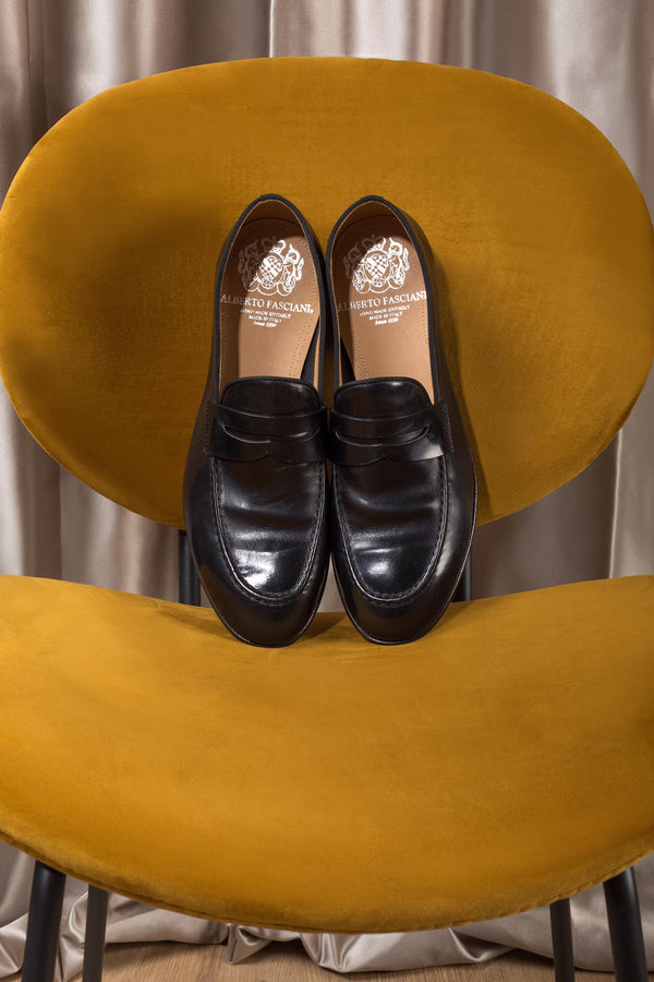 BRIAN 61011<br>Black horse loafers