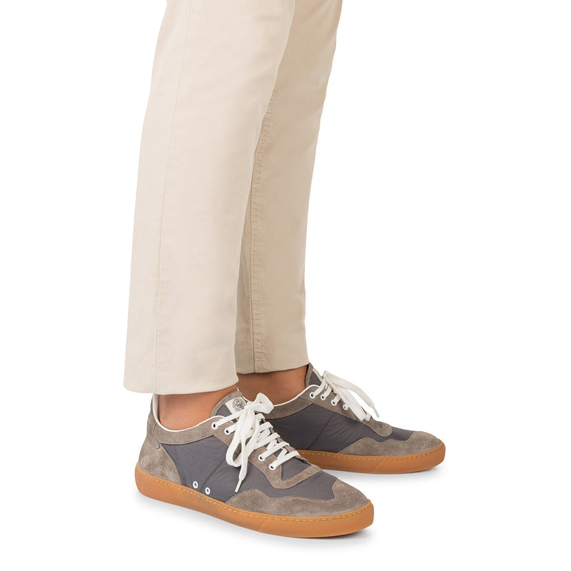 SPORT 85025<br> Leather and fabric sneakers