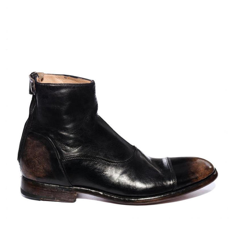 ELIAS 10000 , Aged Black Ankle boots – ALBERTO FASCIANI GROUP SRL
