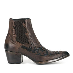 URSULA 46036<br>Dark brown texan inspired ankle boots