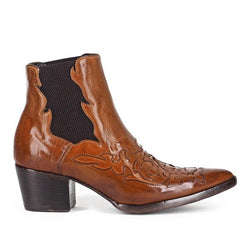 URSULA 46036<br>Brown texan inspired ankle boots