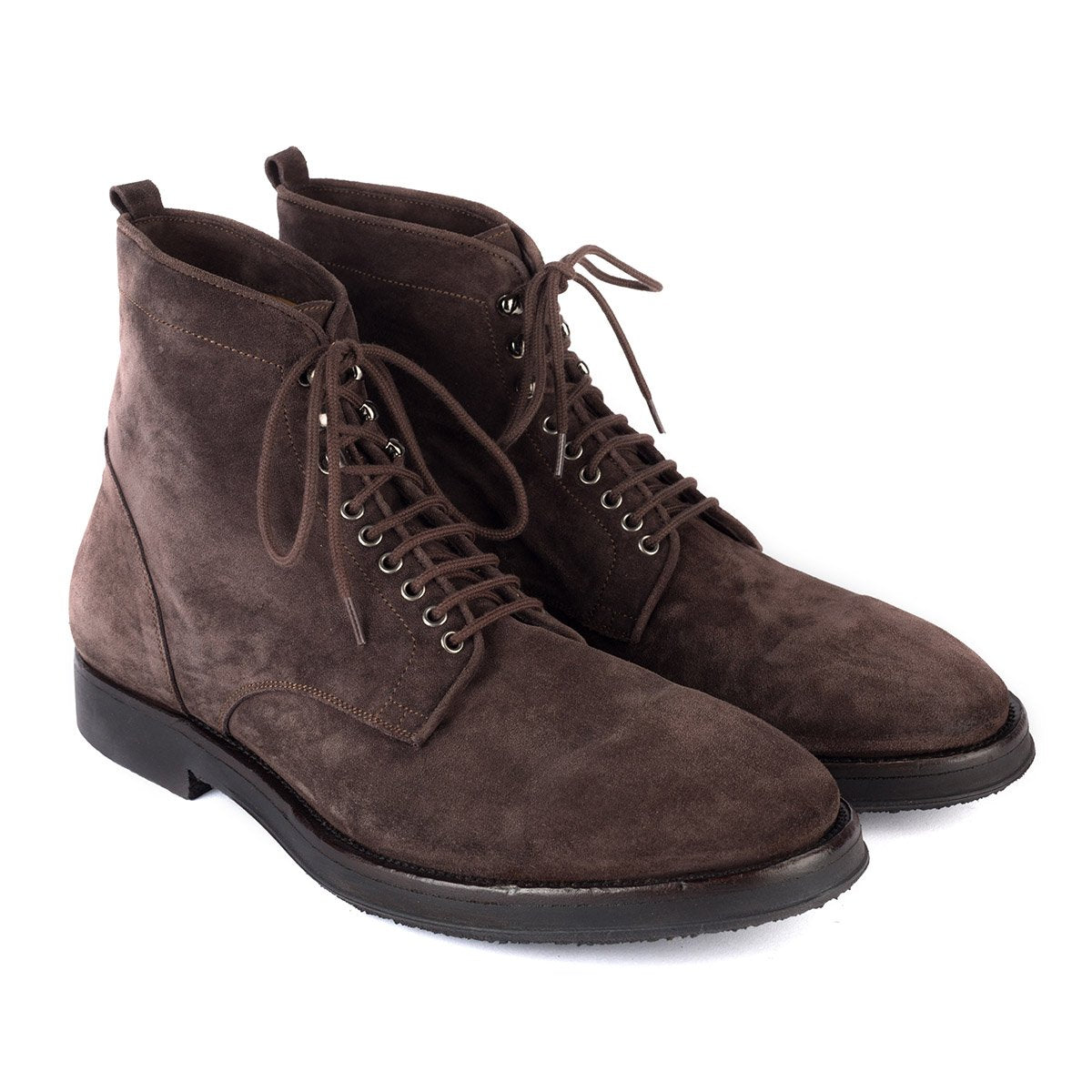 ALBERTO FASCIANI SUEDE BOOTS Alberto Fasciani Short Boot-Lug Sole Heel Sambuco Sesamo main image 3