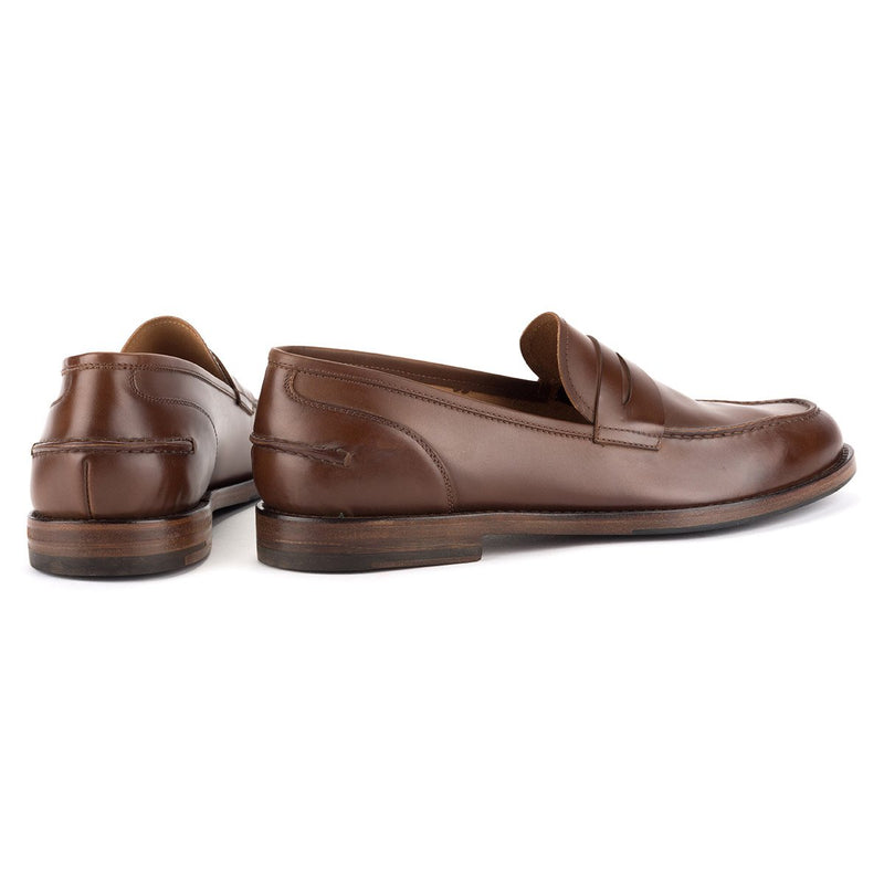 Alberto Fasciani penny-slot leather loafers - Brown